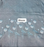 Light Sky Blue Silk Saree Blouse