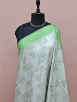 Light Grey Shaded Silk Saree 1