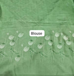 Light Grey Shaded Silk Saree Blouse
