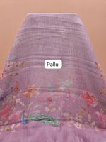Lavender Tissue Tussar Saree Pallu