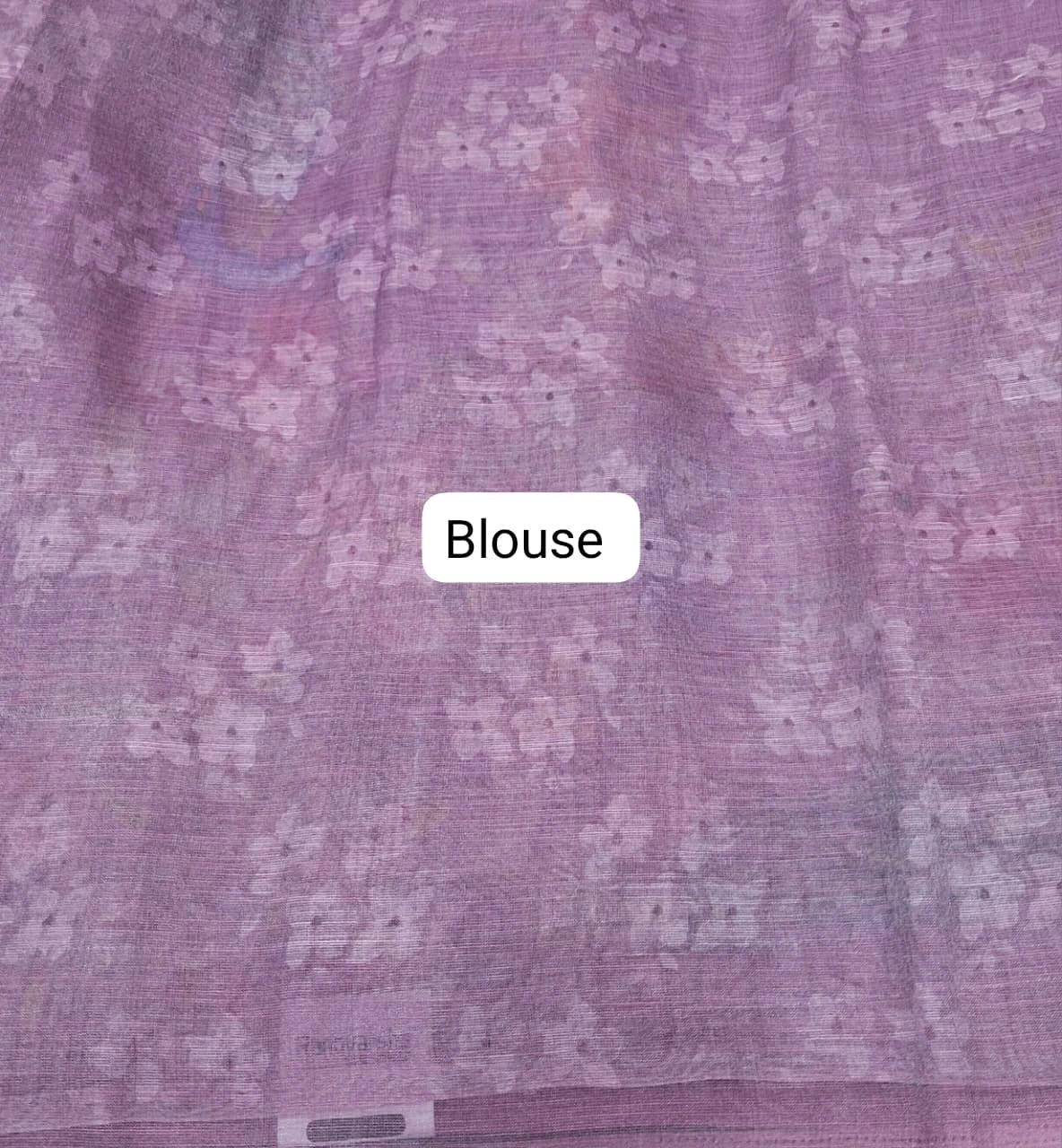 Lavender Tissue Tussar Saree Blouse