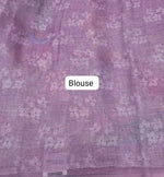 Lavender Tissue Tussar Saree Blouse