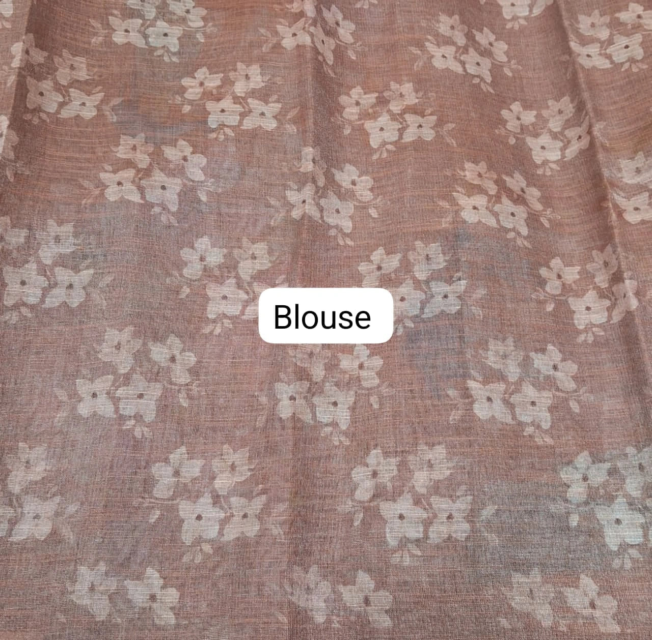 Light Sand Brown Tissue Tussar Saree  Blouse