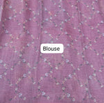 Light Raspberry Pink Tissue Tussar Saree Blouse