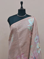 Light Brown Tissue Tussar Saree 1