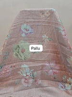 Light Brown Tissue Tussar Saree Pallu