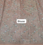 Light Brown Tissue Tussar Saree Blouse