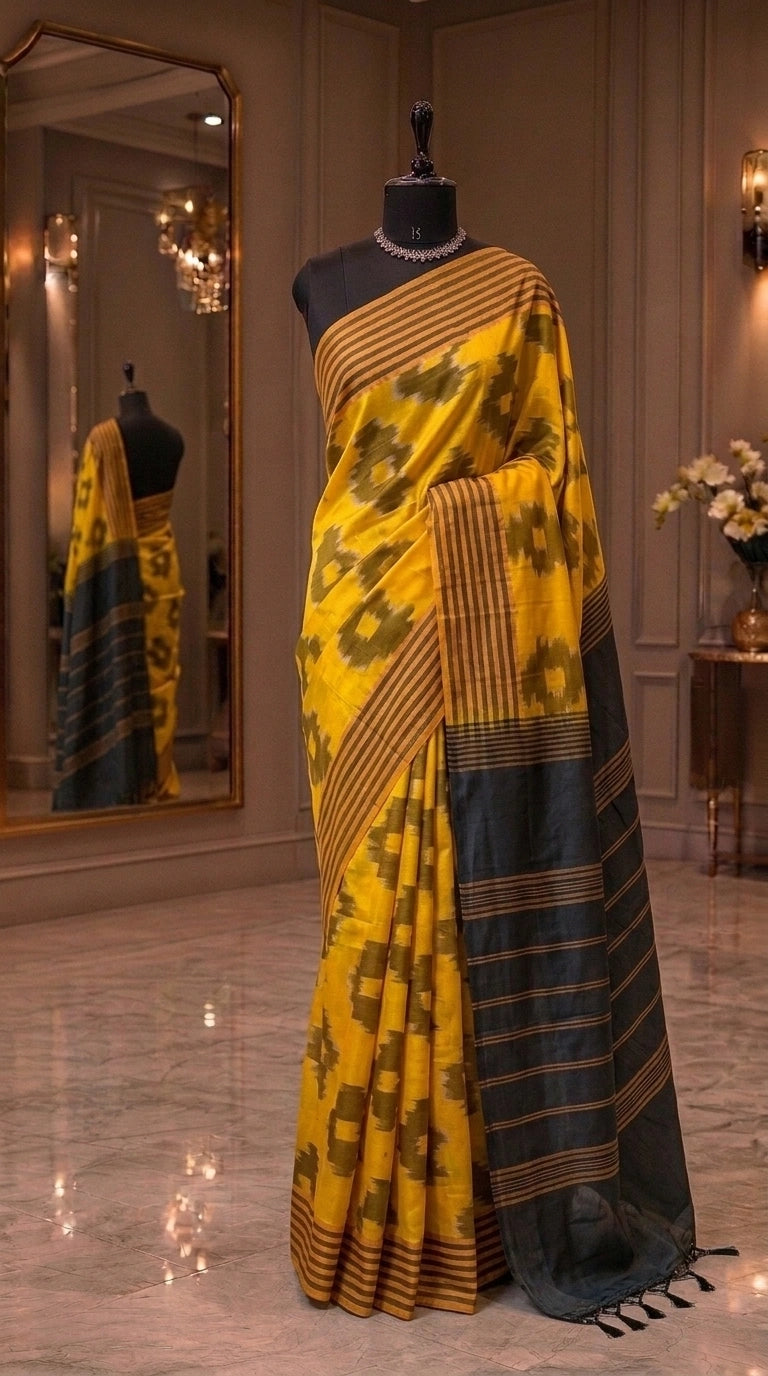Yellow Silk Saree 