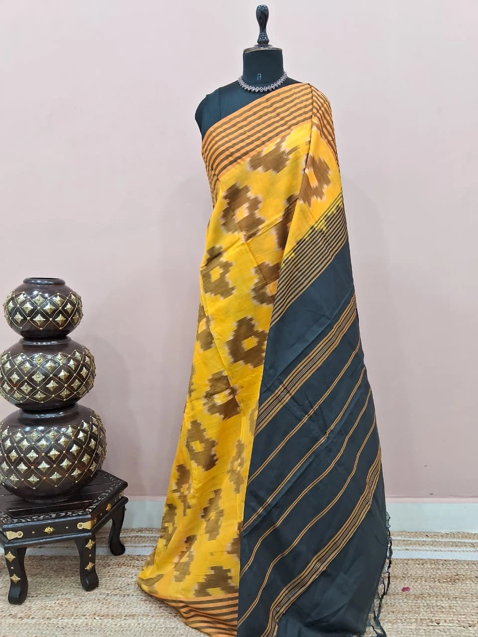 Yellow Silk Saree 