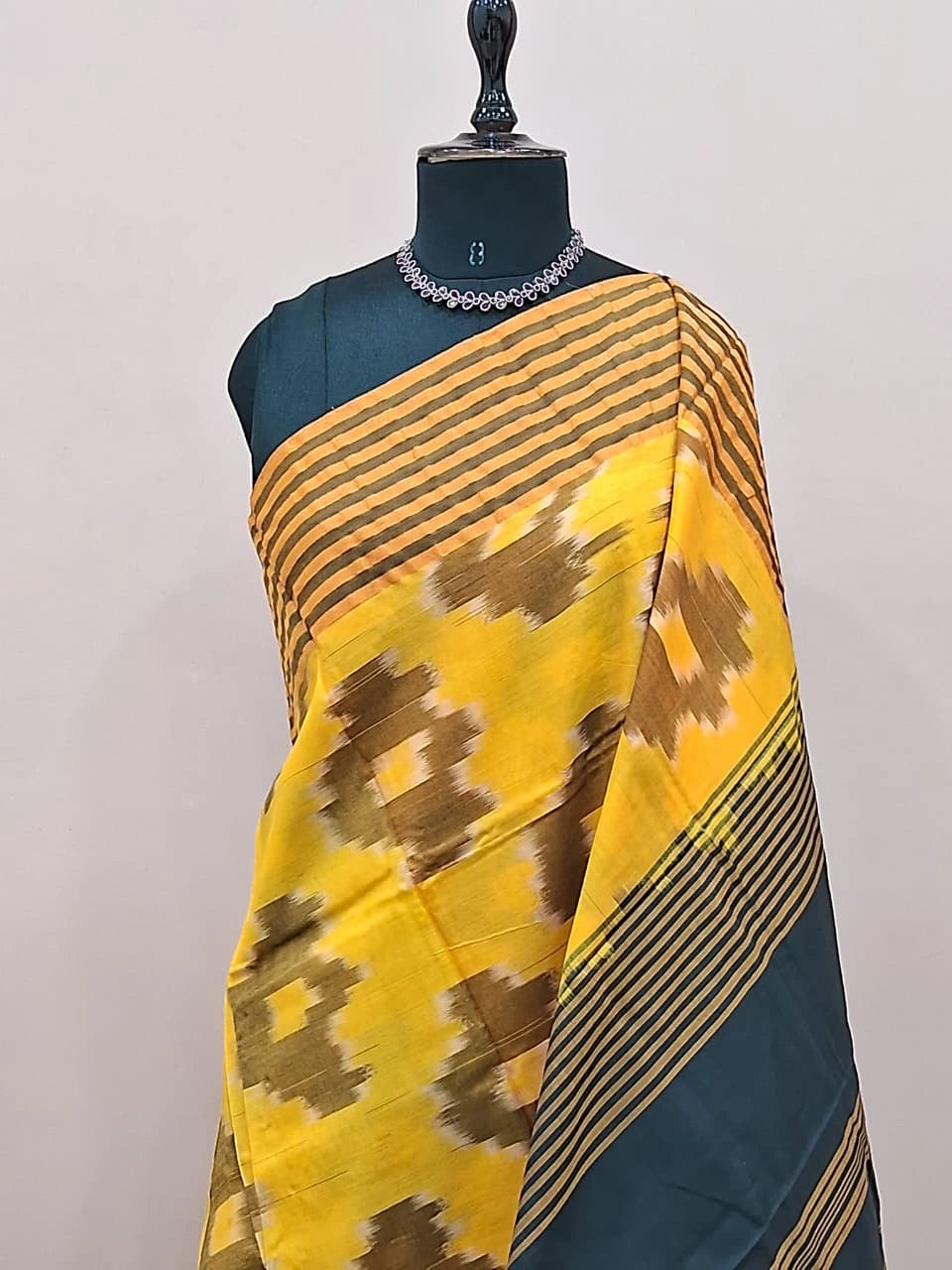 Yellow Silk Saree 1