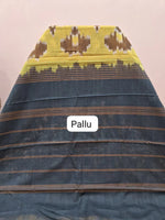Light Olive Green Silk Saree pallu