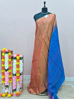 Light Brown Plain Banana Silk Saree