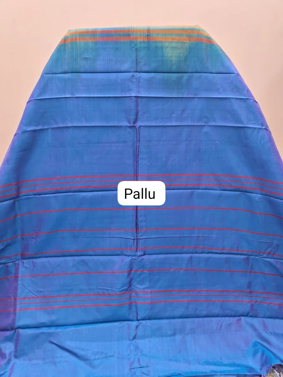 Light Brown Plain Banana Silk Saree Pallu
