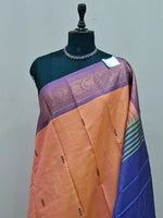 Light Orange Banana Silk Saree 1