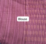 Wine-Shaded Gicha Saree blouse