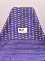 Purple-Shaded Gicha Saree pallu