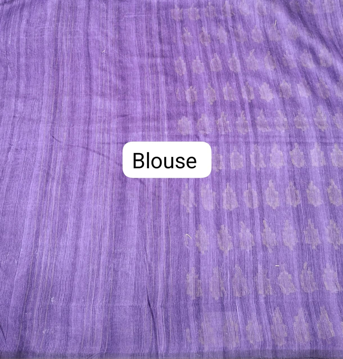 Purple-Shaded Gicha Saree blouse