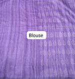 Purple-Shaded Gicha Saree blouse