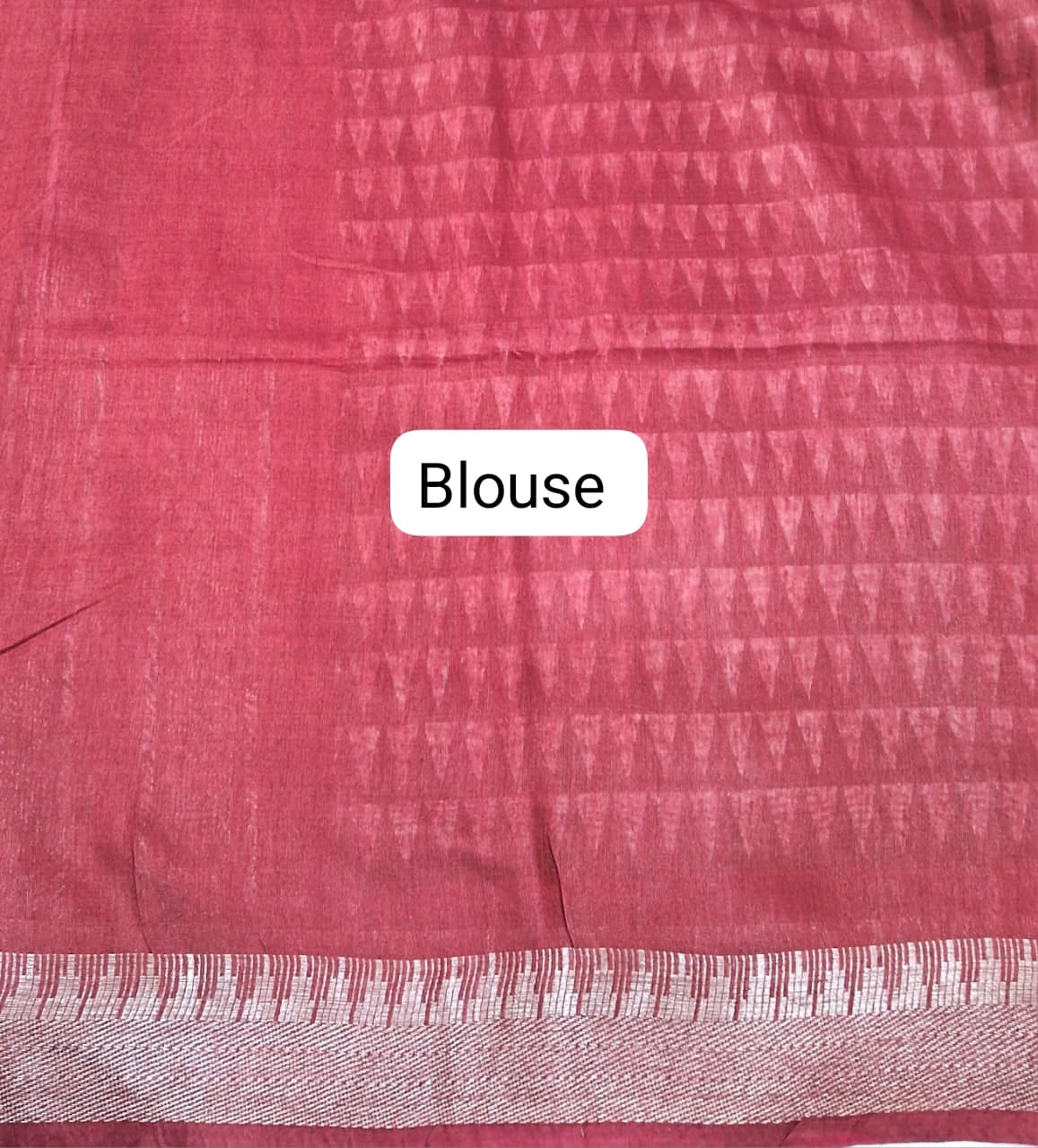 Brown Jute Saree blouse
