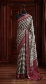 Brown Jute Saree 
