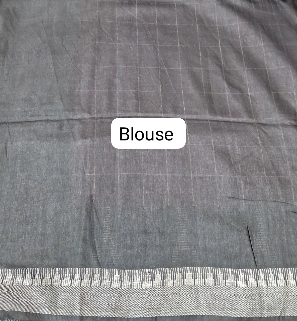 Wine Jute Saree blouse