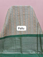 Beige Jute Saree pallu