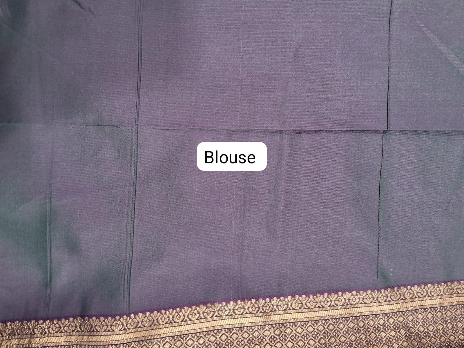 Turquoise Blue Linen Saree Blouse