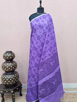 Lavender Bamboo Silk Saree 