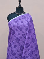 Lavender Bamboo Silk Saree 1