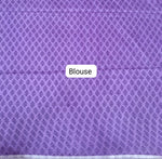 Lavender Bamboo Silk Saree Blouse