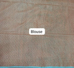 Peach Pure Bamboo Silk Saree Blouse