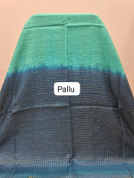 Mint Green Bamboo Silk Saree pallu
