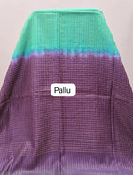 Light Green Bamboo Silk Saree pallu