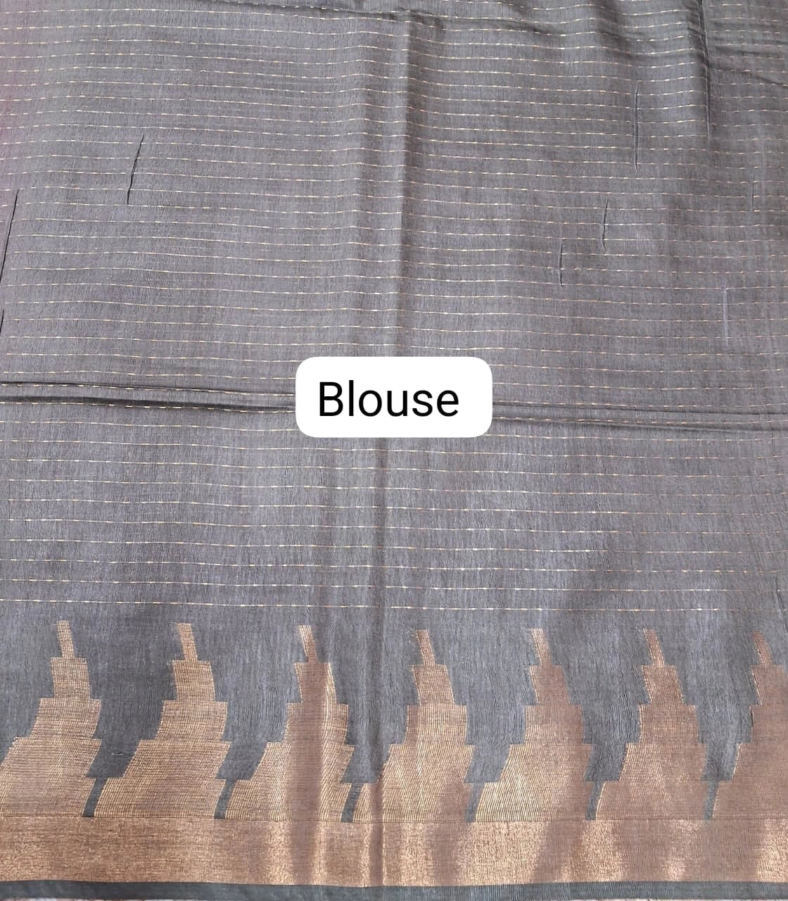 Rani Pink Bamboo Silk Saree blouse
