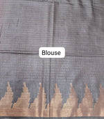 Rani Pink Bamboo Silk Saree blouse