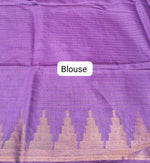 Purple Bamboo silk saree blouse