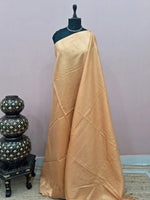 Dark beige bamboo silk saree 
