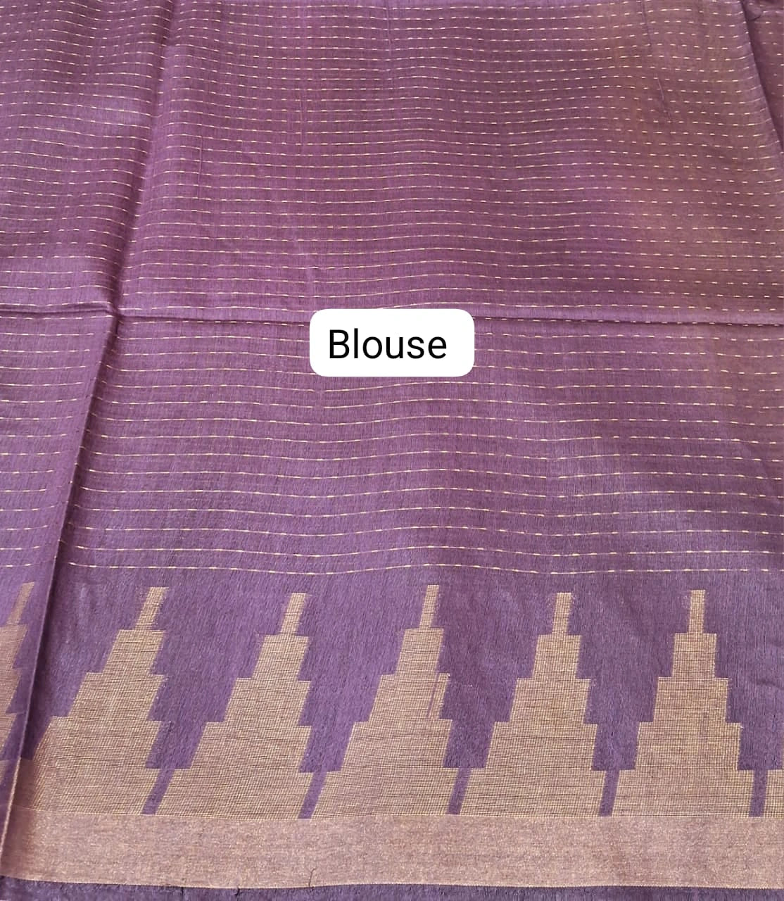 Mango yellow bamboo silk saree blouse