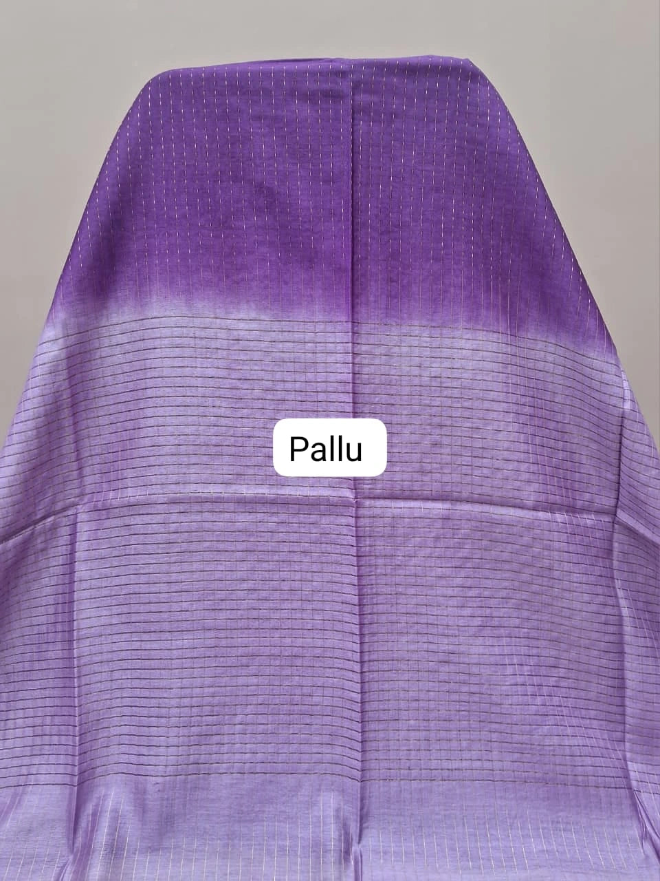 Purple bamboo silk saree pallu