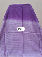 Purple bamboo silk saree pallu