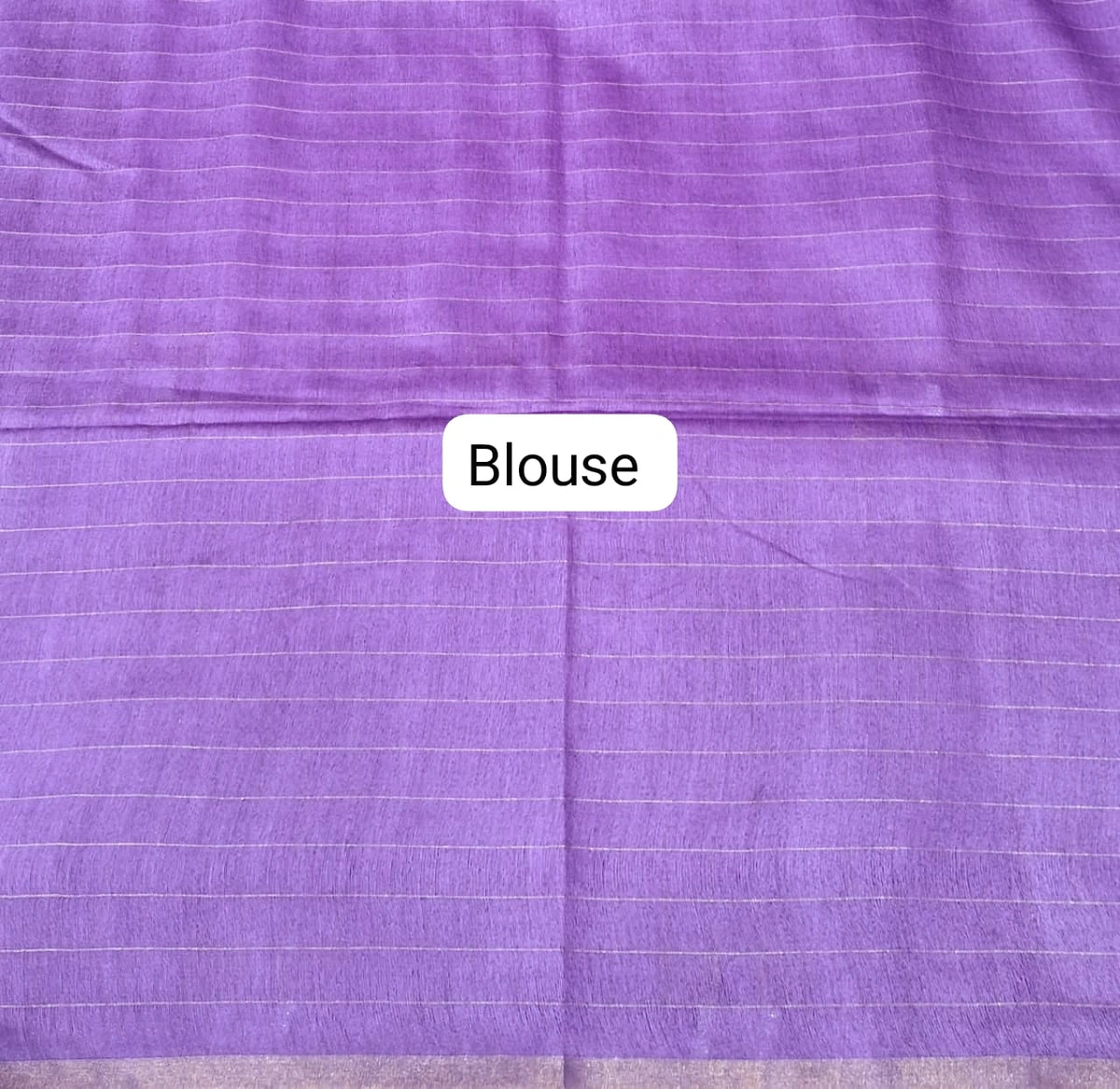 Light Brown Zari-Checked Bamboo Silk Saree blouse