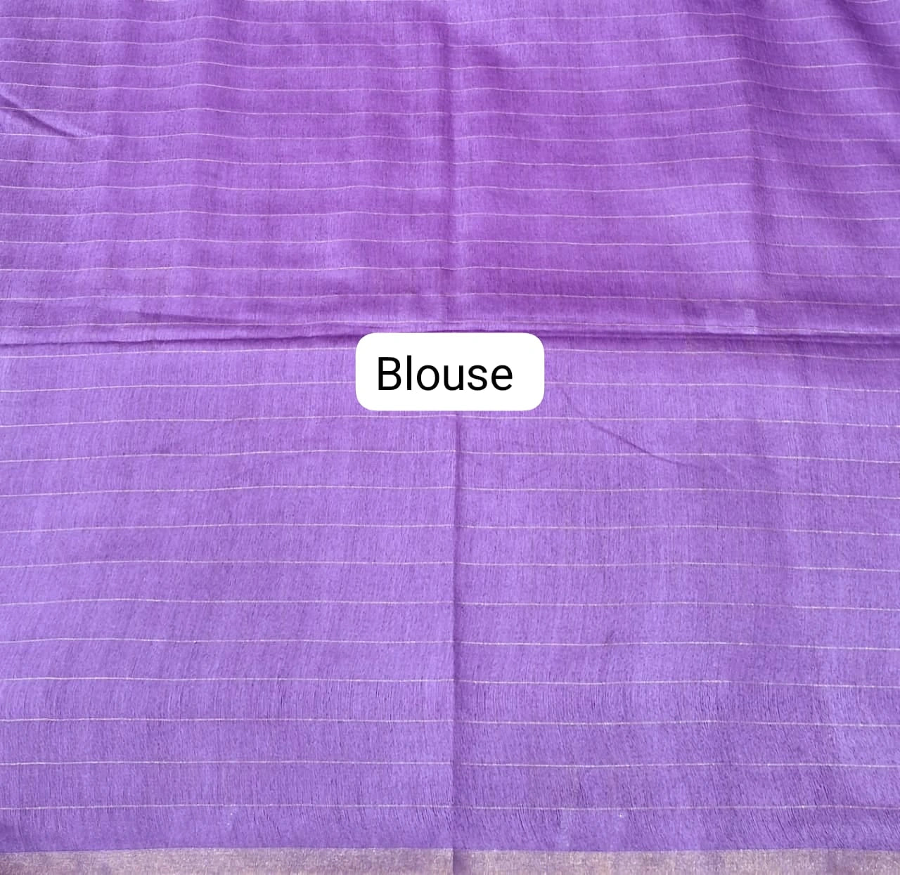 Light Brown Zari-Checked Bamboo Silk Saree blouse