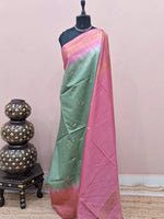 Light Green Bamboo Silk Saree 