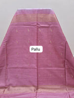 Light Green Bamboo Silk Saree pallu