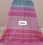 Grey Bamboo Silk Saree Pallu