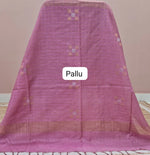 Light Pista Green Bamboo Silk Saree Pallu