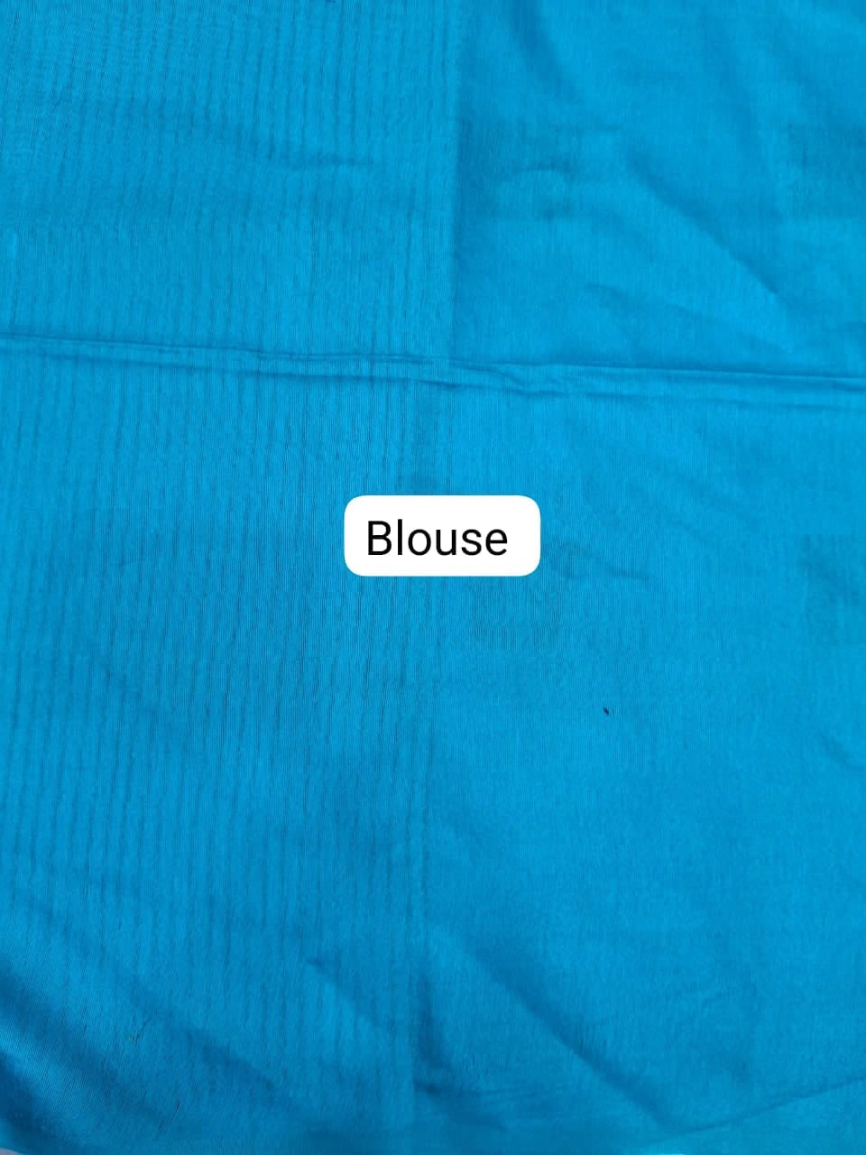 Ink Blue Bamboo Silk Saree Blouse