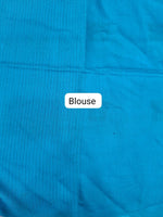 Ink Blue Bamboo Silk Saree Blouse