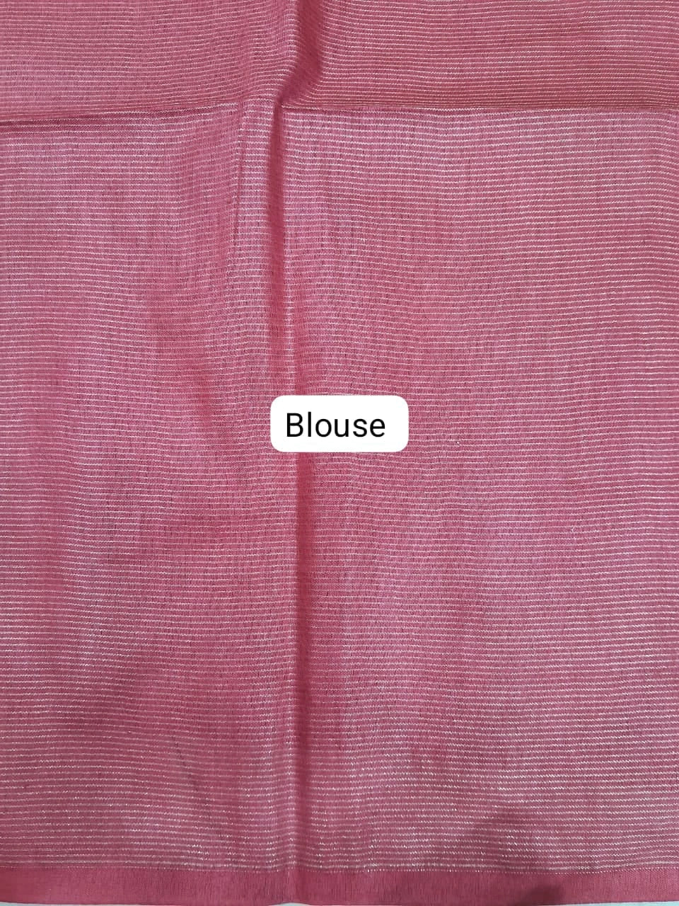 Dark Walnut Brown Bamboo Silk Saree Blouse