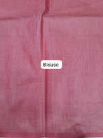 Dark Walnut Brown Bamboo Silk Saree Blouse